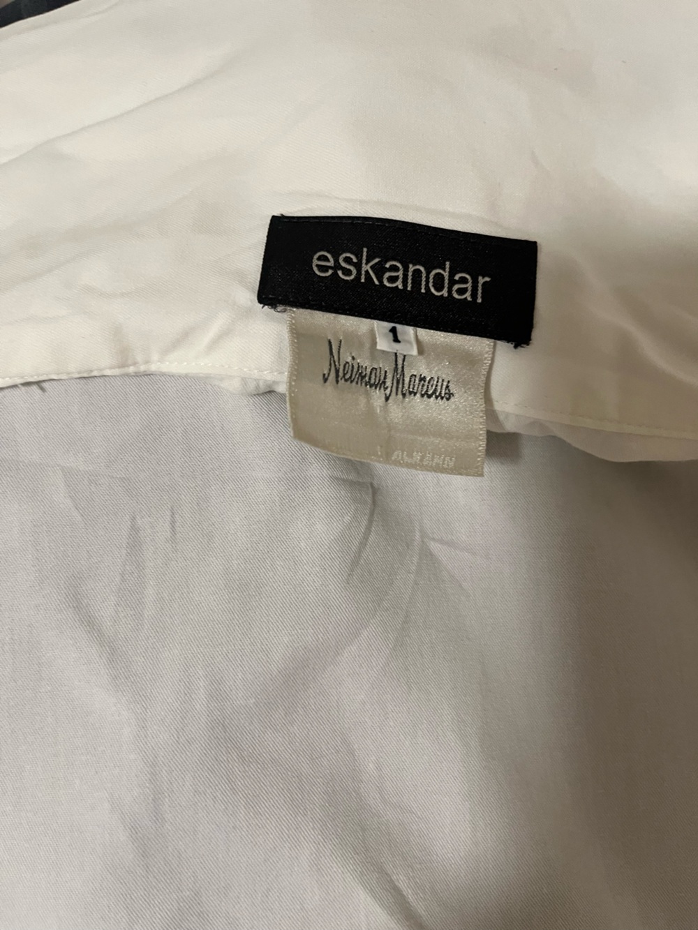 Eskandar funnel neck Button-Front Blouse